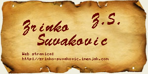 Zrinko Šuvaković vizit kartica